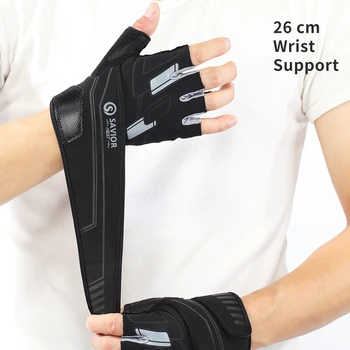 Ръкавици за фитнес във фитнес зала за мъже и жени, за бодибилдинг, нескользящие ръкавици на половината от палеца, Поддръжка на китката, Вдигане на тежести, Спортни 2023