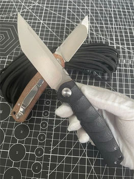 Сгъваем Нож 14C28N Острието Mikata Дръжка за оцеляване в Нощуване на открито Преносим Ловен нож EDC Остър Кухненски Инструмент за самозащита