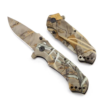 Сгъваем нож с острие, швейцарски висококачествен походный ловен нож, тактически ножове за оцеляване, алуминиева дръжка, външни джоба ЕРП-ножове