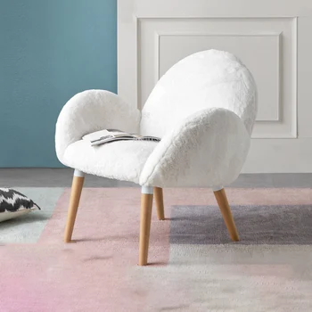 Скандинавски едноспален разтегателен Дървени тъканни единични дивани Просто модерно европейско стол от бук Ins за почивка Луксозно Кресло с облегалка за хол