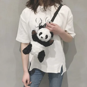Сладка кукла-момиче, плюшен чанта, дамски корея мультяшная панда, INS, женствена чанта през рамо