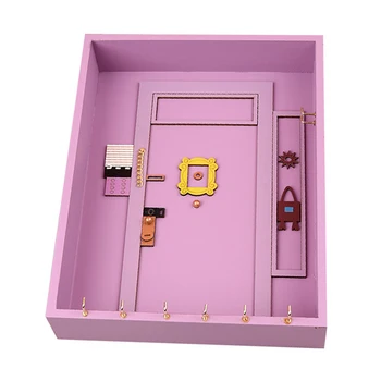 Стенен пощенска държач за ключове, дървена кутия, пощенски държач за ключове, входната врата, кухня