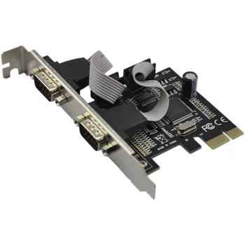 Такса адаптер COM-порта PCIEx1 - 2 със сериен порт MCS9922 Moschip Чип