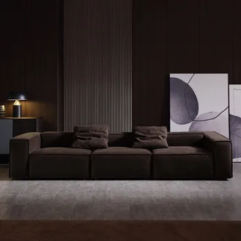 Текстилен диван с италианска минималистичен технология, модерен минималистичная и луксозна всекидневна, скандинавски блок с малък размер, без измиване
