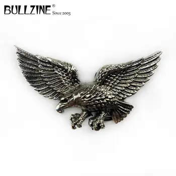 Тока за колан Bullzine Flying eagle със сребърен FP-01247-2 линия с ширина 4 см