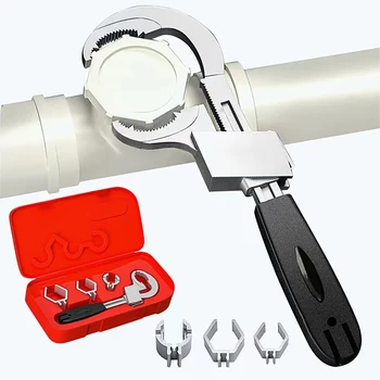 Универсален ключ за мивка, баня, Дугообразный регулируем гаечен ключ със зъбите, Инструменти за монтаж на преносни тръбопроводи
