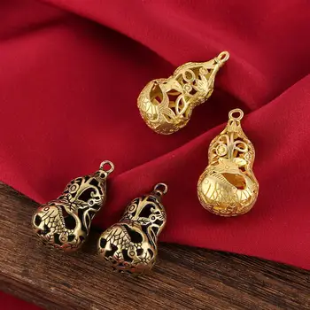 Фигурка тиква, выдалбливают Ретро метален сладък украшение от чиста мед под формата на тиква, пръстен за ключове, Аксесоари За дома