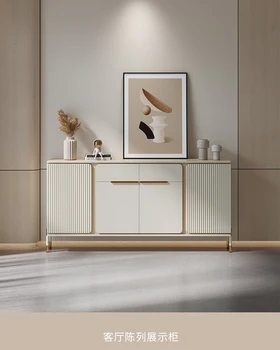 Френски крем вятър ултра-луксозен бюфет модерен минималистичен винен шкаф за хол шкаф стенен кухненски шкаф
