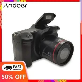 Цифров фотоапарат Andoer с 16-кратно фокусно увеличение Дизайнерско резолюция 1920*1080 SD карта с захранването от батерията 4 * AA за студийната фотография