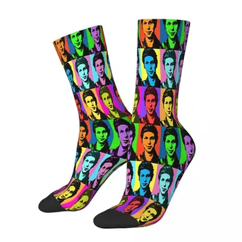 Чорапи Cera Warhol в стил фентъзи в стил Поп-арт, мъжки и дамски зимни Чорапи в стил хип-хоп