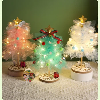 Шифоновая светещо Коледно дърво Детска ръчна изработка Материал 